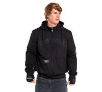 WCC Por Vida Riding Hooded Motorcycle Jacket men Black, 2XL