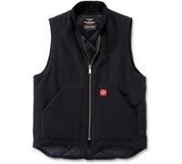 WCC West Coast Choppers Canvas Workvest Heavy Duty - Black