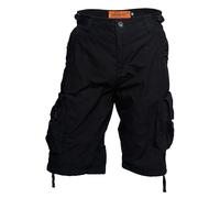 West Coast Choppers Caine Ripstop Cargo Shorts Black 3XL Men
