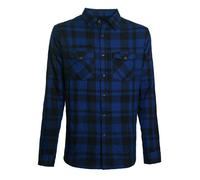WCC West Coast Choppers Flannel La Bomba Herringbone Blue/Black