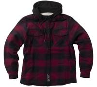 West Coast Choppers Hell Bent Flannel Hoodie Jacket Red 4XL Man