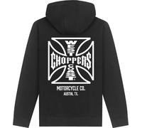 WCC West Coast Choppers Hoodie Zip Atx Cross Hoody WCCHD233ZW