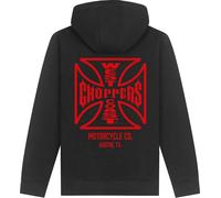 WCC West Coast Choppers Hoodie Zip Atx Cross Zip Hoody WCCHD228ZW