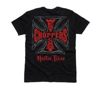 WCC West Coast Choppers T-Shirt Cross Solid Black