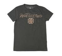 WCC West Coast Choppers T-Shirt Eagle Crest Tee Oil Dye Anthracite