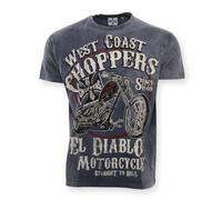 WCC West Coast Choppers T-Shirt El Diablo Blue