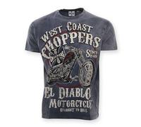 West Coast Choppers Rigid Flannel Shirt Burgundy/GreyXXL Burgundy,Grey
