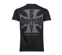 WCC West Coast Choppers T-Shirt Iron Cross Solid Black