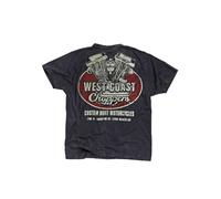WCC West Coast Choppers T-Shirt Panhead Blue