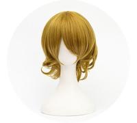 WCCNKK Anime Cindy Aurum Cosplay Wig, Short Blond Hair, High Temperature Resistant Material, with Free Wig Cap, Suitable for Halloween Parties And Anime Conventions, Anime Gifts