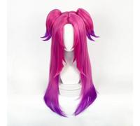 WCCNKK Anime Cosplay Wig, Alune Wig, Pink Gradient Purple Double Tiger Clip Long Hair, with Free Wig Cap, for Christmas Carnival Party Halloween Cosplay Wig, Holiday Gifts for Anime Fans