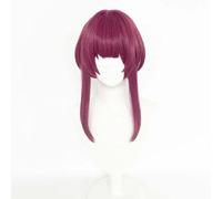 WCCNKK Anime Cosplay Wig, Honkai Star Rail Kafka Wig, Wine Red Wig with Sunglasses, with Free Wig Cap, for Christmas Carnival Party Halloween Cosplay, Gifts for Anime Fans, Decorative Accessories