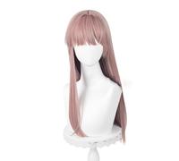 WCCNKK Anime Cosplay Wig, Light And Night Cosplay Wig, The Heroine Has Gray-Pink 70Cm Long Hair Anime Cosplay Wig, with Free Wig Cap, for Christmas Carnival Party Halloween, Anime Fan Gift