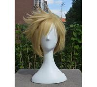 WCCNKK Anime Prompto Argentum Cosplay Wig, Short Blond Hair, High Temperature Resistant Material, with Free Wig Cap, Suitable for Halloween Parties And Anime Conventions, Anime Gifts