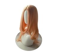 WCCNKK Anime Shiba Yuzuha Cosplay Wig, Long Orange Hair, High Temperature Resistant Material, with Free Wig Cap, Suitable for Halloween Parties And Anime Conventions, Anime Gifts
