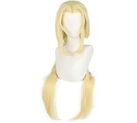 WCCNKK Anime Tsunade Cosplay Wig, Blonde Double Horsetail Long Hair Wigs, Role Play Wigs with Wig Cap, for Party Halloween Props Accessories, Anime Exhibition Decoration