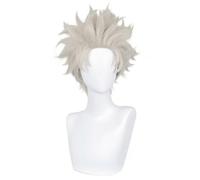 WCCNKK Anime Wig Inumaki Toge Cosplay Wig, 35Cm Flaxen Blonde Short Hair, Costume Halloween Wig, for Halloween, Costume Party, Anime Show, Cosplay Event, Concerts Cosplay Coser Accessorie