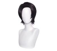 WCCNKK Anime Wig Okkotsu Yuta Cosplay Wig, 30Cm Black-Brown Short Hair, Costume Halloween Wig, for Halloween, Costume Party, Anime Show, Cosplay Event, Concerts Cosplay Coser Accessorie