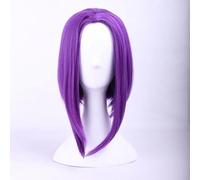 WCCNKK Raven Wig Cosplay Short Purple Hair on The Back Wig Halloween Role Play Costumes Wigs+ Wig Cap, Decorative Accessories, Anime Fan Gift