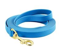 WCDFTASL Waterproof PVC Long Dog Leash, Easy-Clean Training Lead, 3M/6M/9M/12M/15M for Large Medium Small Dogs(Sky Blue,9M)