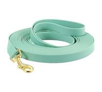 WCDFTASL Waterproof PVC Long Dog Leash, Easy-Clean Training Lead, 3M/6M/9M/12M/15M for Large Medium Small Dogs(Succulent Green,3M)