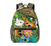 Wcguokj Kawaii Cartoon Backpack The Amazing Anime World Of Gumball Pattern Backpack Lightweight Durable Travel Laptop Backpack Cartoon Anime Fans Gift