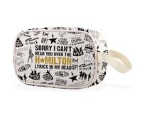 WCGXKO American Musical Clear Makeup Bag Musical Theater Gift for Musical Lovers, Sorry I Cbag, Casual