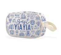 WCGXKO Best Yiayia Ever Clear Makeup Bag Greek Yiayia Gift Mother’s Day Gift Grandma Gift For Grandmother, Best Yiayia Cbag, Casual