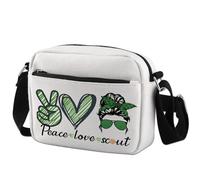 WCGXKO Bridging Zipper Crossbody Bag Ceremony Gift Strong Loved Enough Capable Worthy Inspirational Messenger Bag, Love Sco Hb, Canvas