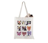 WCGXKO Cartoon Villain Inspired Tote Bag Evil Female Gift Evil Witch Gift for Villain Fans, Villain Bow Tote