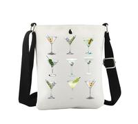 WCGXKO Dirty Martini Crossbody Bag Bachelorette Cocktail Party Gift Filthy Martini Gift for Cocktail Lover, Dirty Martini Cro