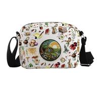 WCGXKO Fantasy Bookish Fandom Crossbody Bag L Ring Gift Literature Gift for Movie Fans, The Shire Cro-s