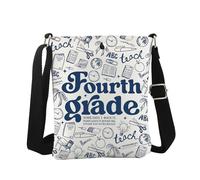 WCGXKO First Day of Kinder Garten/1st Grade/2nd Grade/3rd Grade/4th Grade/5th Grade Crossbody Bag Back to School Gift, Fourth Grade Cro