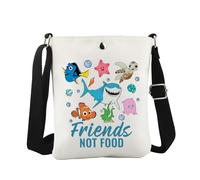 WCGXKO Friends Not Food Crossbody Bag Ocean Animal Cartoon Gift Cartoon Movie Character Gift for Fans, Not Food Cro, Casual