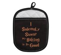 WCGXKO Funny Oven Pads Pot Holder with Pocket for Baker Halloween Theme Gift (Baking is So)