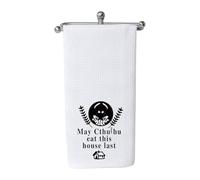 WCGXKO Great Old Ones Home Decor Kitchen Flour Sack Towel May Cthulhu Eat This House Last (May Cthulhu)