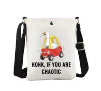 WCGXKO Honk If You Are Chaotic Crossbody Bag Silly Goose Design Gift RN Nurse Gift Nurse Accessories, Chaotic Cro