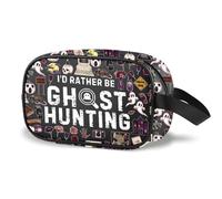 WCGXKO I’d Rather Be Ghost Hunting Clear MakeuP Bag Ghost Hunter Gift Paranormal Investigator Ghost Lovers, Hunting Cbag, Casual
