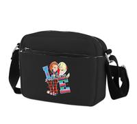 WCGXKO Killer Doll Crossbody Bag Evil Doll Bride Fans Gift Horror Reusable Grocery Bag Murderous Toy Merchandise, BE MINE HB1, Zipper