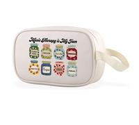 WCGXKO Music Therapy Is My Jam Clear Makeup Bag Musician Music Therapy Music Teacher Gift, Music Therapy Cbag, Casual