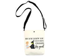 WCGXKO Musical Lover Gift for Best Friend Because I Knew You I Have Been Changed For Good Make Up Bag, Changed For Good XK, Canvas