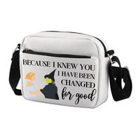 WCGXKO Musical Lover Messenger Bag for Best Friend Because I Knew You I Have Been Changed For Good Crossbody Bag, For Good Hb, Canvas