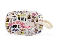 WCGXKO Musical Movie Gift Raindrops On Roses Estd. 1965 Clear Makeup Bag Musical Theatre Lover Gift, Music Era Cbag, Casual