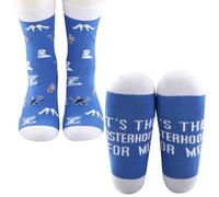 WCGXKO Sorority Inspired Gift Sorority Socks Woman Royal Blue & White Socks For Friends (FOR ME 20 S)