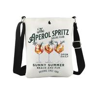 WCGXKO The Aperol Spritz Social Club Crossbody Bag Italian Summer Spritz Drinking Gift for Cocktail Lover, A Cocktail Cro
