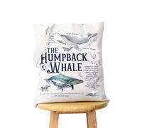 WCGXKO Whale Shopping Bag Marine Biologist Whale Shoulder Bag Sea Animal Gift Ocean Art Merchandise, Humpback T