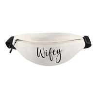 WCGXKO Wifey Hubby Crossbody Waist Pack Matching Couples Merch Valentine's Day Gift for Bride and Groom, Wifey Pack, Casual