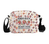 WCGXKO Women's Health Is My Jam Crossbody Bag Nursing Student Gift Women's Health Gift Nurse Practitioner Merch, Women Health Cro-s, Casual
