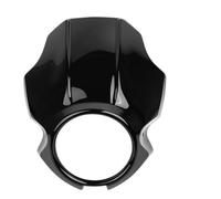 WCgZZssDA Motorcycle Headlight Fairing Cover Front Guard Windshield Visor Wind Deflector Compatible With 250 300 500 1100(Ships From: China Mainland; Bright Black)