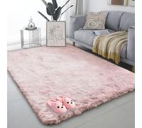 WCHENHUI Rugs Living Room Fluffy 80 x 200 cm Extra Large Shaggy Grey Area Rugs for Bedroom Antiskid for Lounge, Dining Room, Light Pink